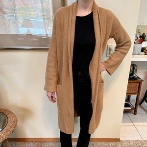 Anthropologie Long Cardigan Sweater in Camel